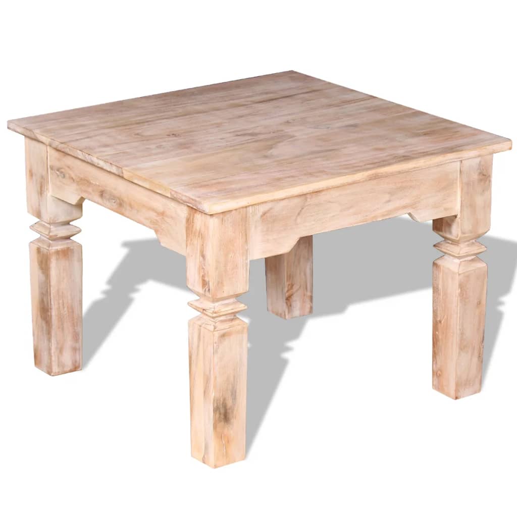 Coffee Table Acacia Wood 23.6"x23.6"x17.7"