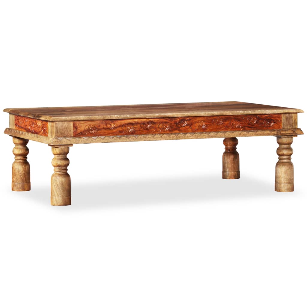 Coffee Table Solid Mango Sheesham Wood 43.3"x23.6"x15"