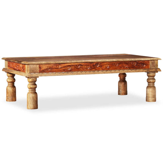 Coffee Table Solid Mango Sheesham Wood 43.3"x23.6"x15"