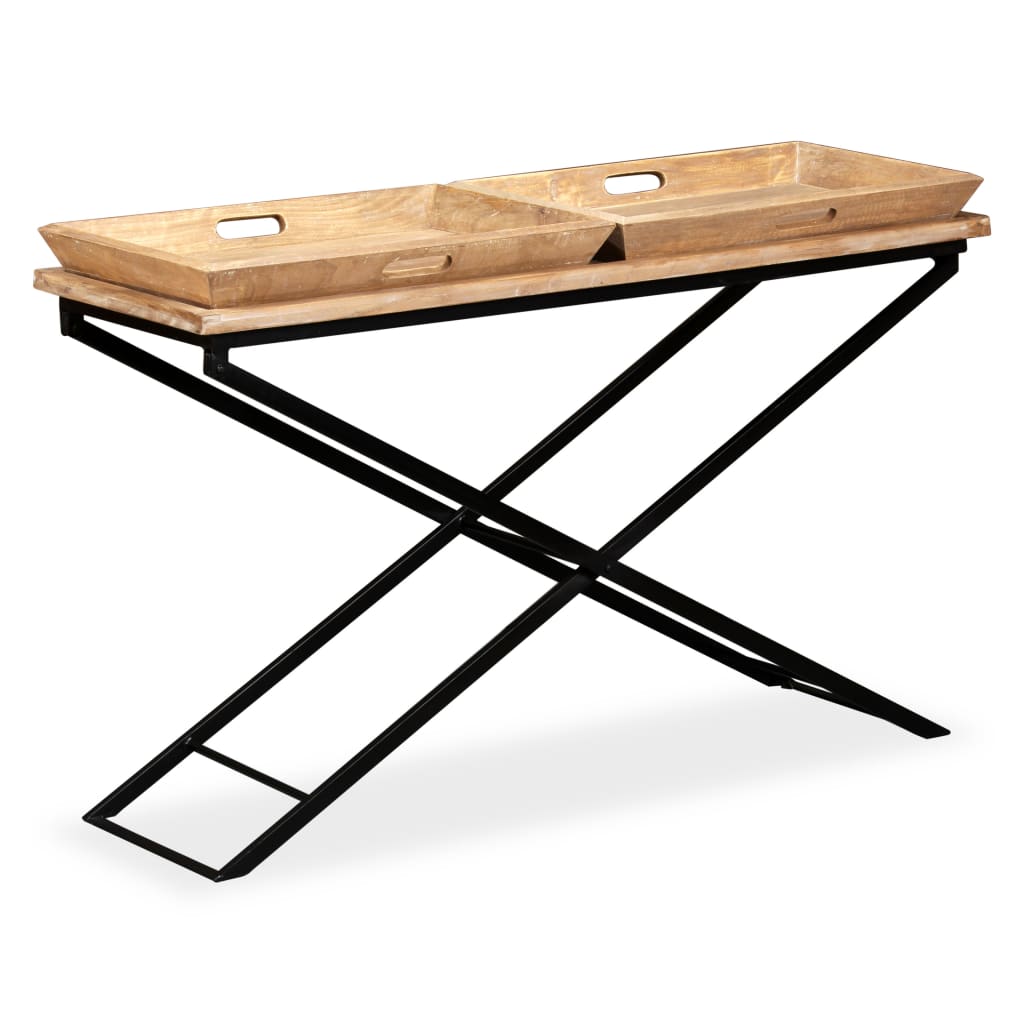 Console Table Solid Mango Wood 51.2"x15.7"x31.5"