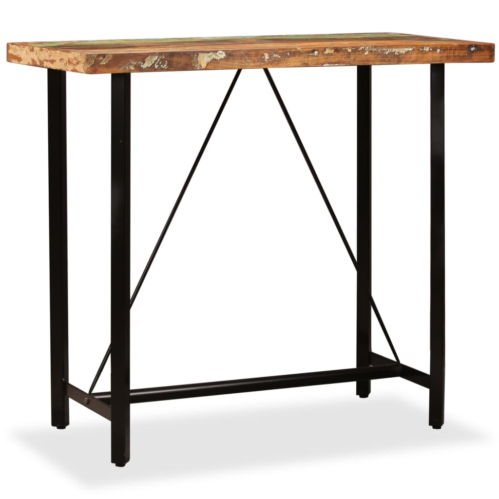 Bar Table Solid Reclaimed Wood 47.2"x23.6"x42.1"
