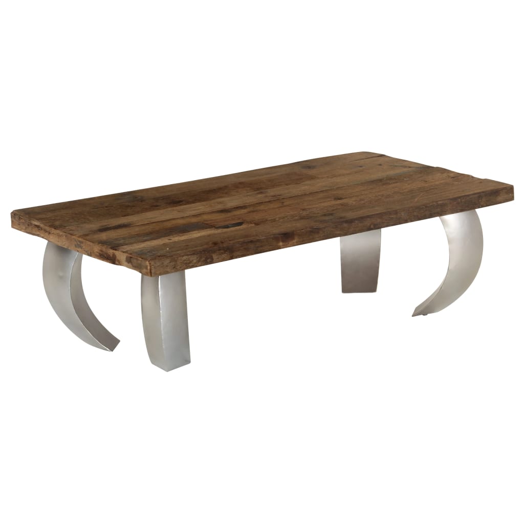 Opium Coffee Table Reclaimed Wood and Steel 43.3"x23.6"x13.8"