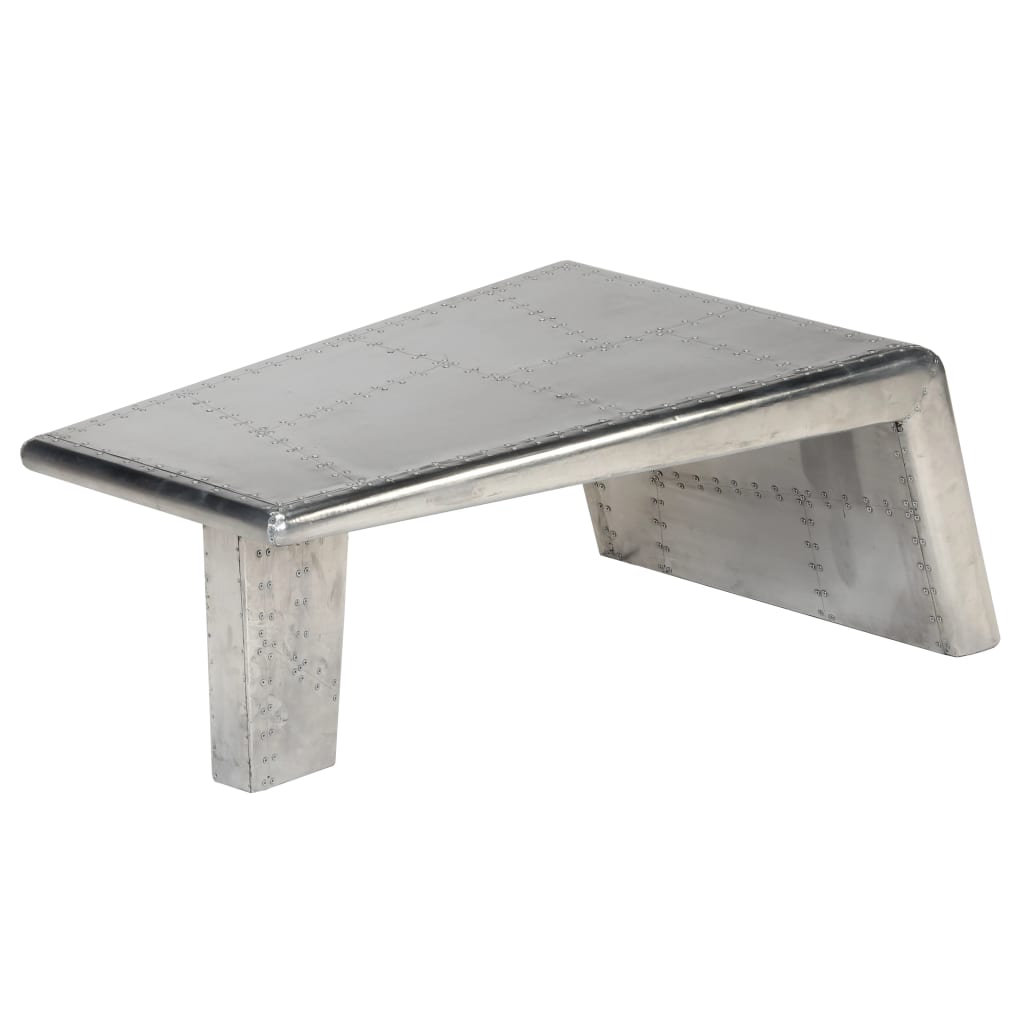 Aviator Coffee Table Aluminum Vintage Aircraft Airman Style