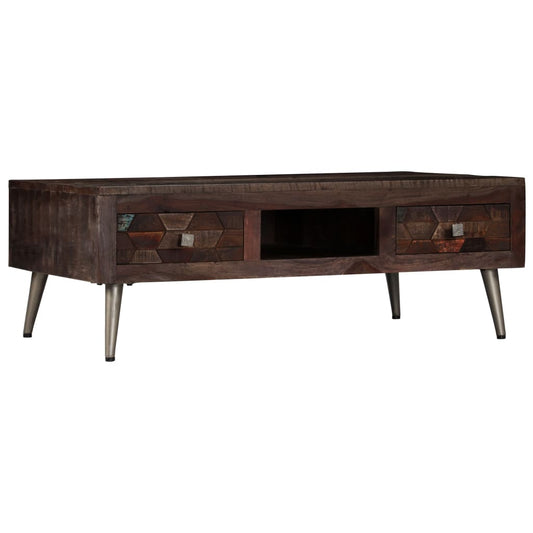 Coffee Table Solid Reclaimed Wood 39.3"x23.6"x13.7"