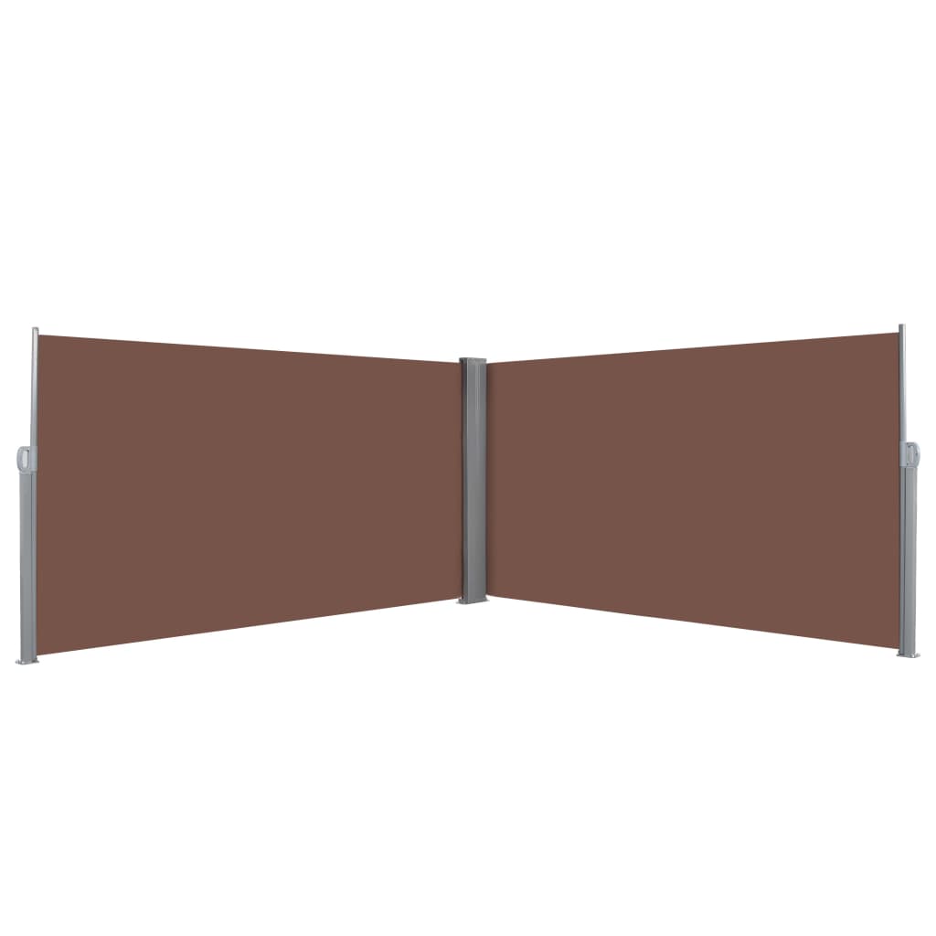 Retractable Side Awning 63"x236.2" Brown
