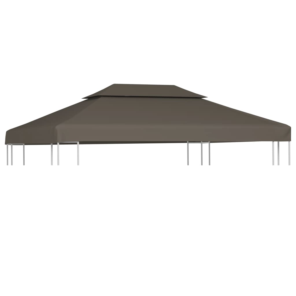 2-Tier Gazebo Top Cover 1 oz/ft² 13.1'x9.8' Taupe