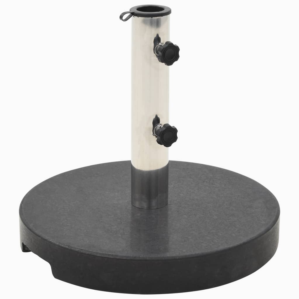 Parasol Base Granite 44.1 lb Round Black