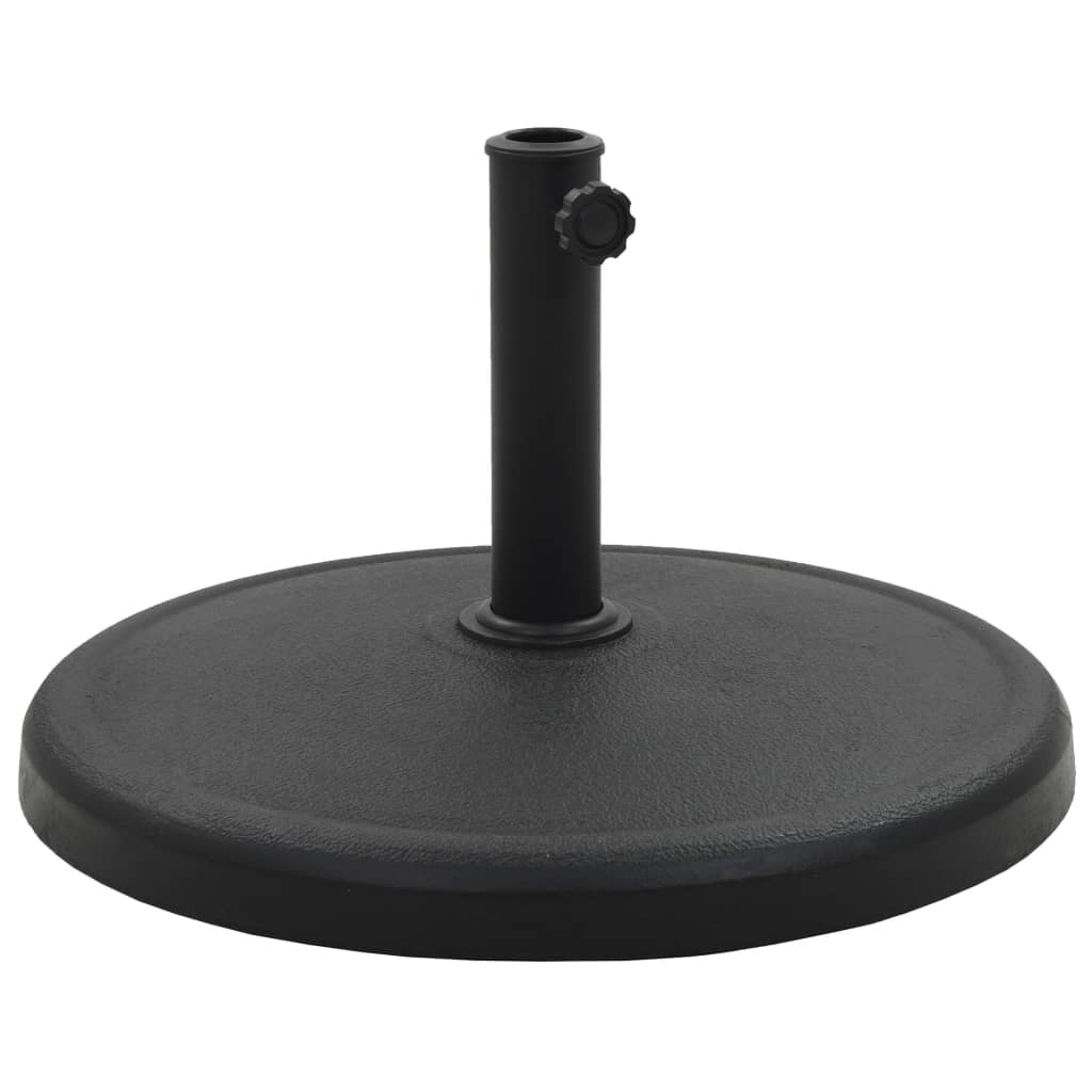 Parasol Base Round Polyresin 41.9 lb Black