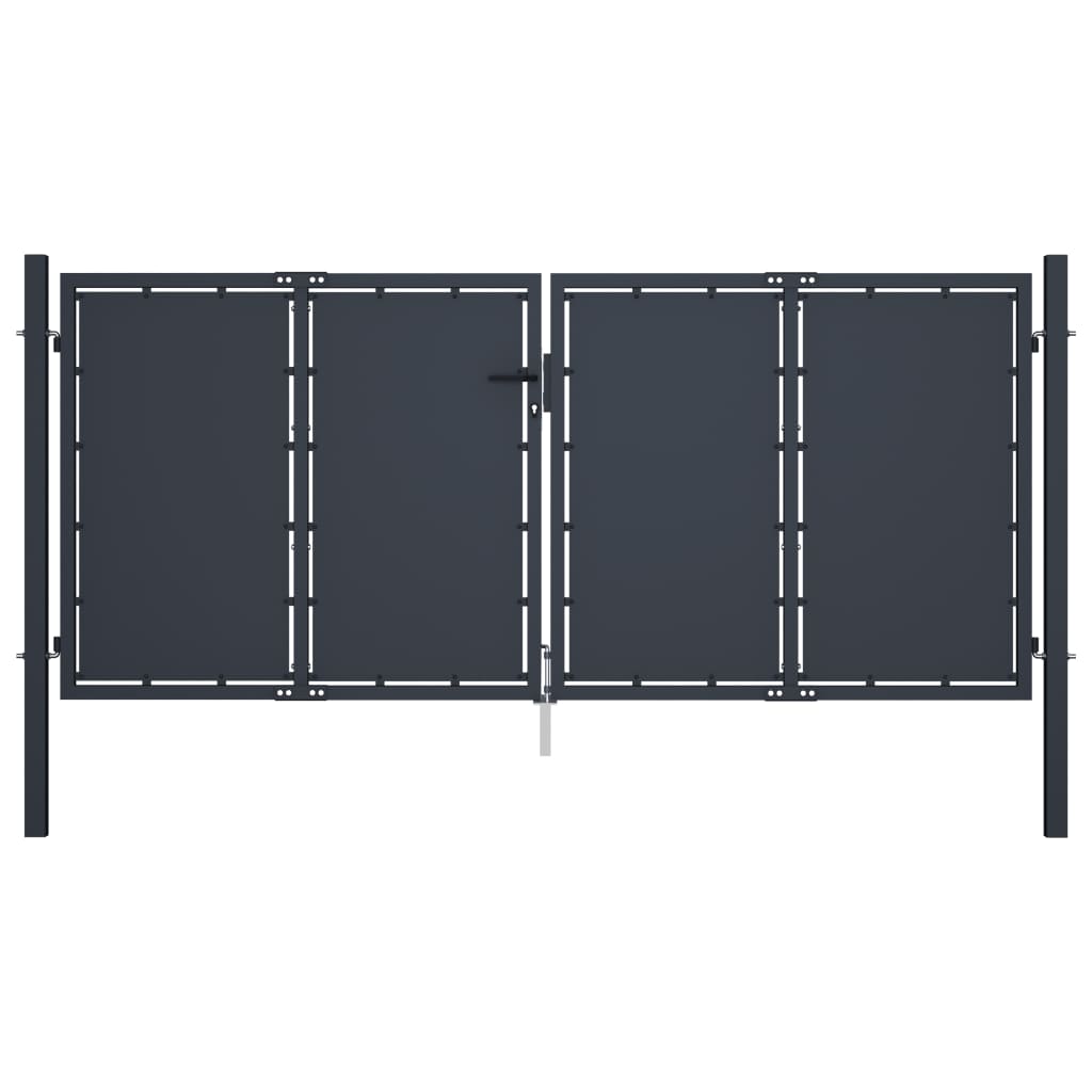 Garden Gate Steel 118.1"x49.2" Anthracite