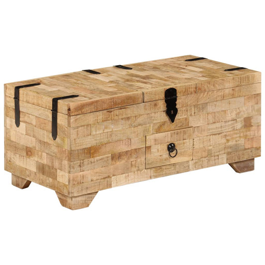 Coffee Table Solid Mango Wood 31.5"x15.7"x13