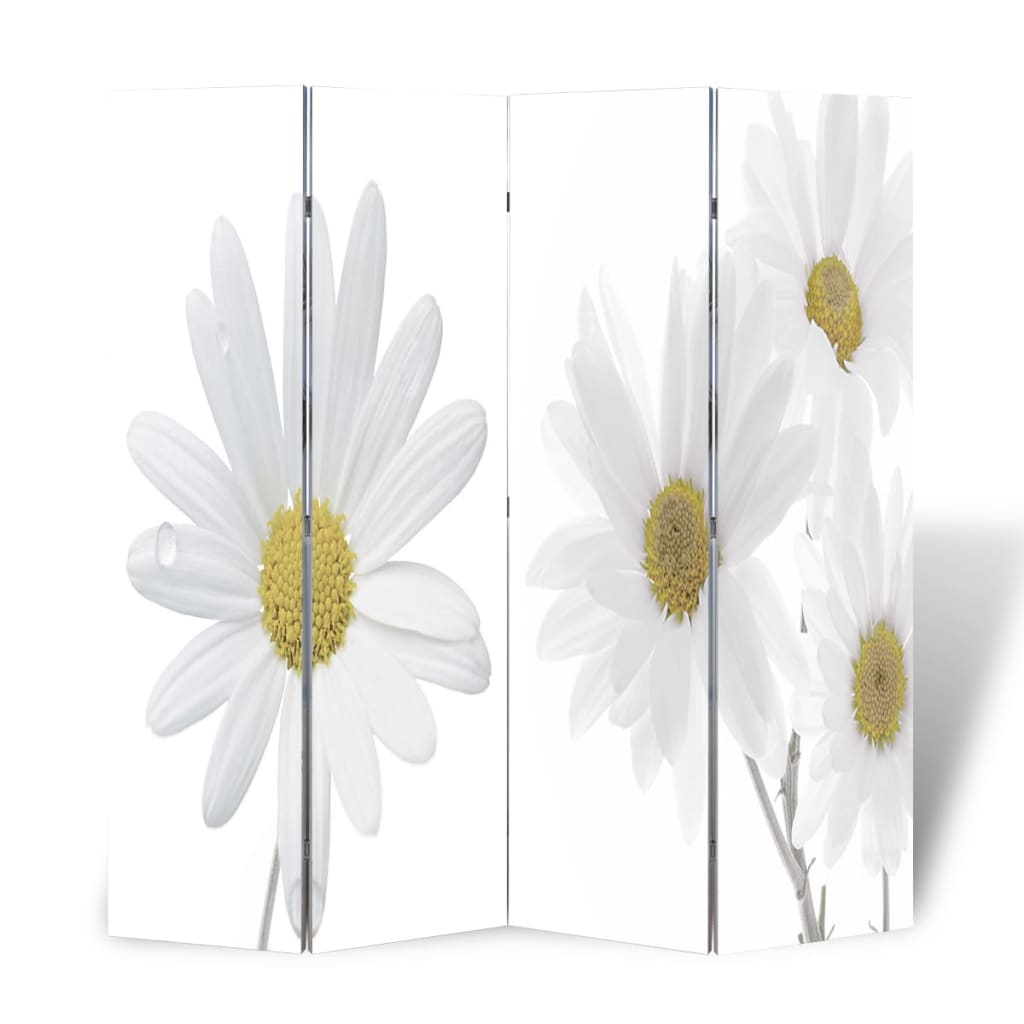 Folding Room Divider 63"x66.9" Flower