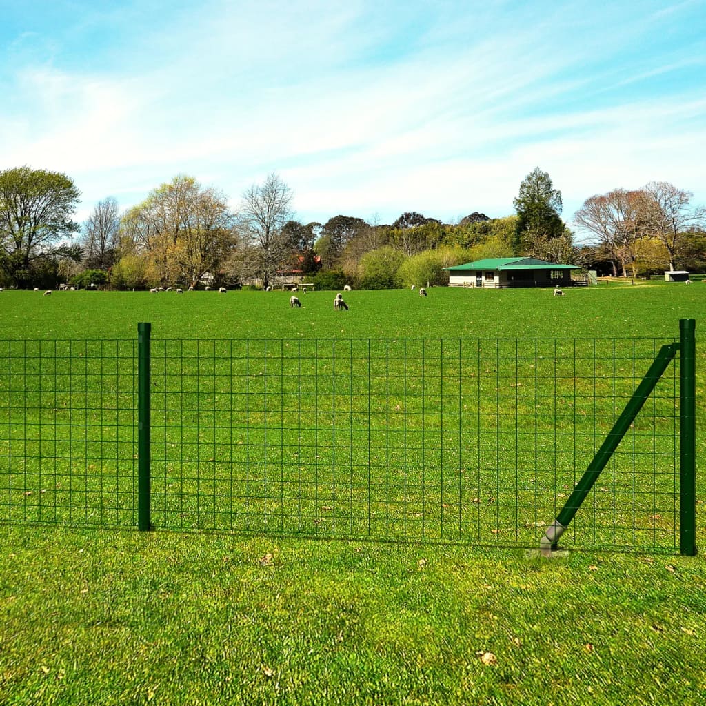 Euro Fence Steel 82ft x 2.6ft Green