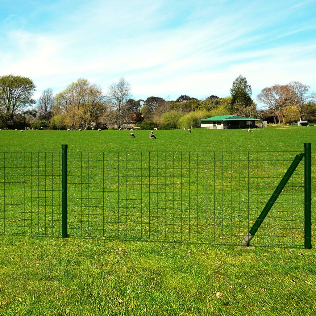 Euro Fence Steel 82ft x 3.9ft Green