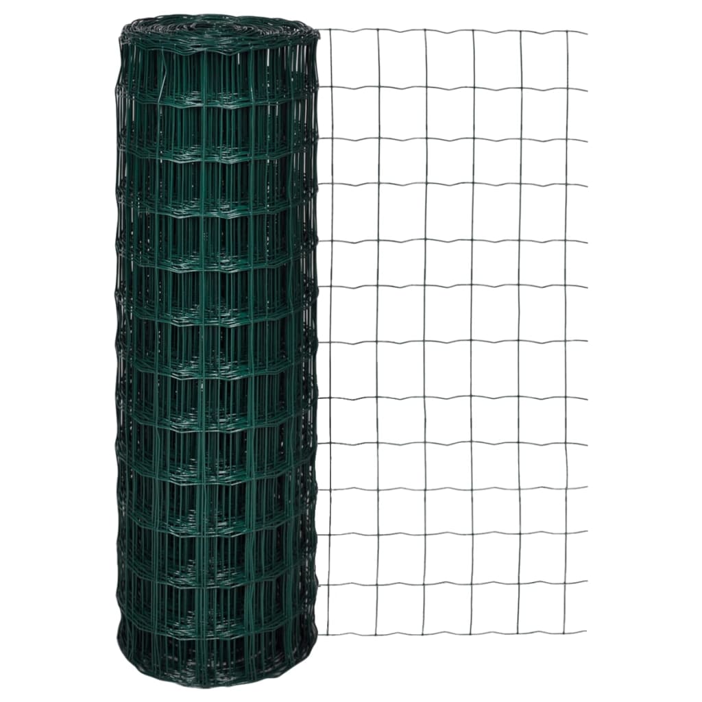 Euro Fence Steel 32.8ft x 3.9ft Green