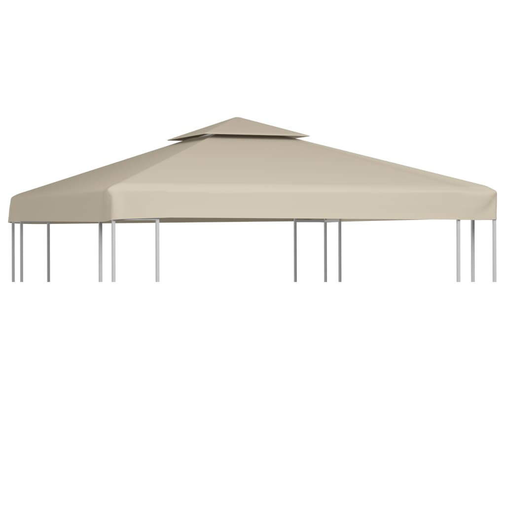Gazebo Cover Canopy Replacement 9.14 oz/yd² Beige 10'x10'