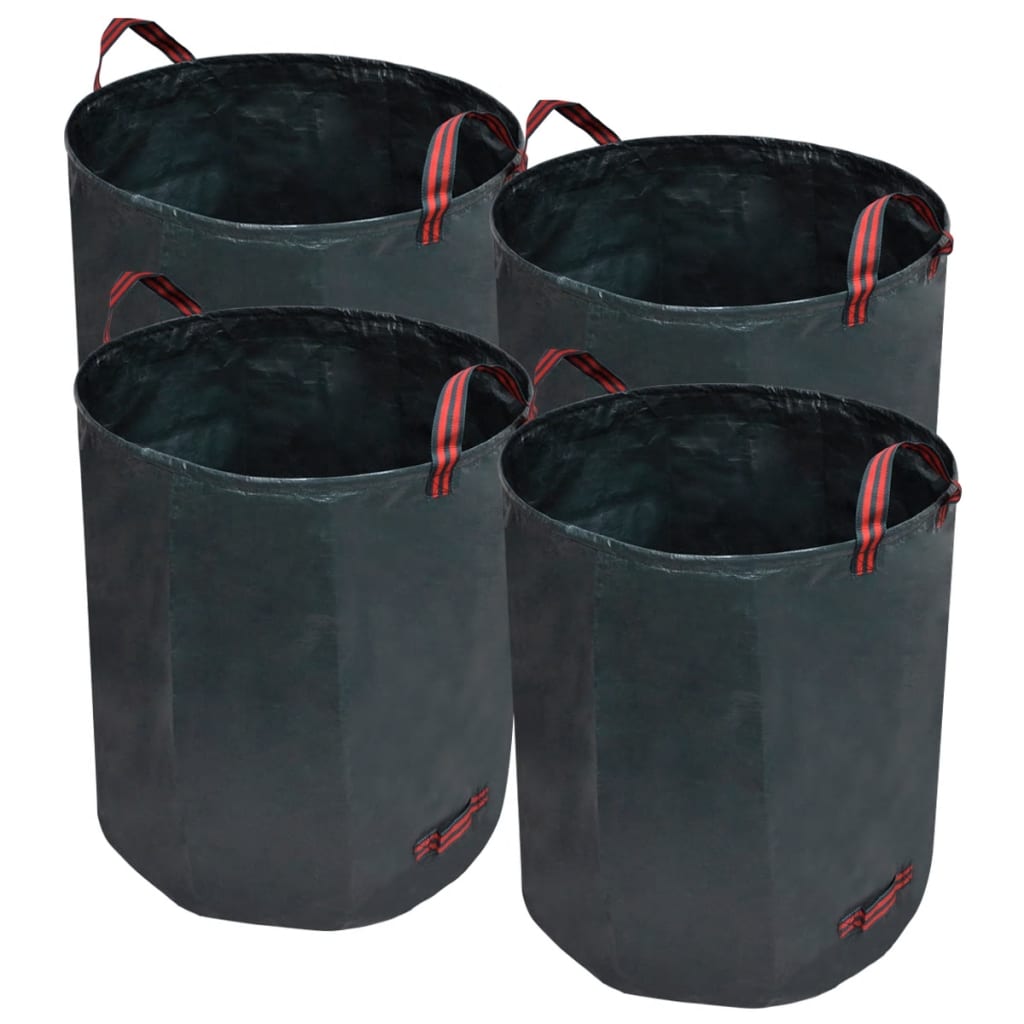 Garden Waste Bag Dark Green 4 pcs 71 gal lqd 4.42 oz/yd²