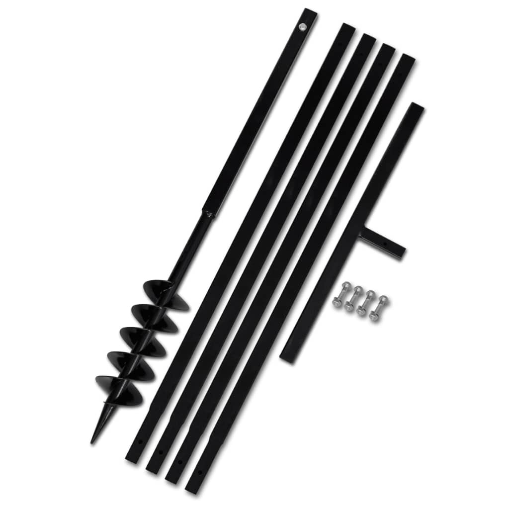 Ground Drill Handle 3.94" with Extension Tube 16'4" Steel