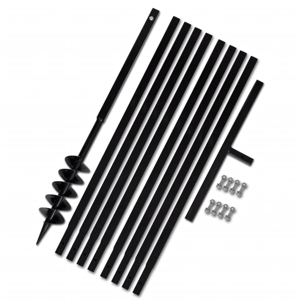 Ground Drill Handle 3.94" with Extension Tube 29'6" Steel