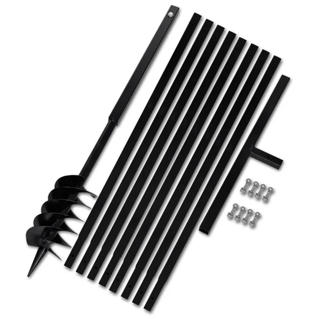 Ground Drill Handle 4.72" with Extension Tube 29'6" Steel