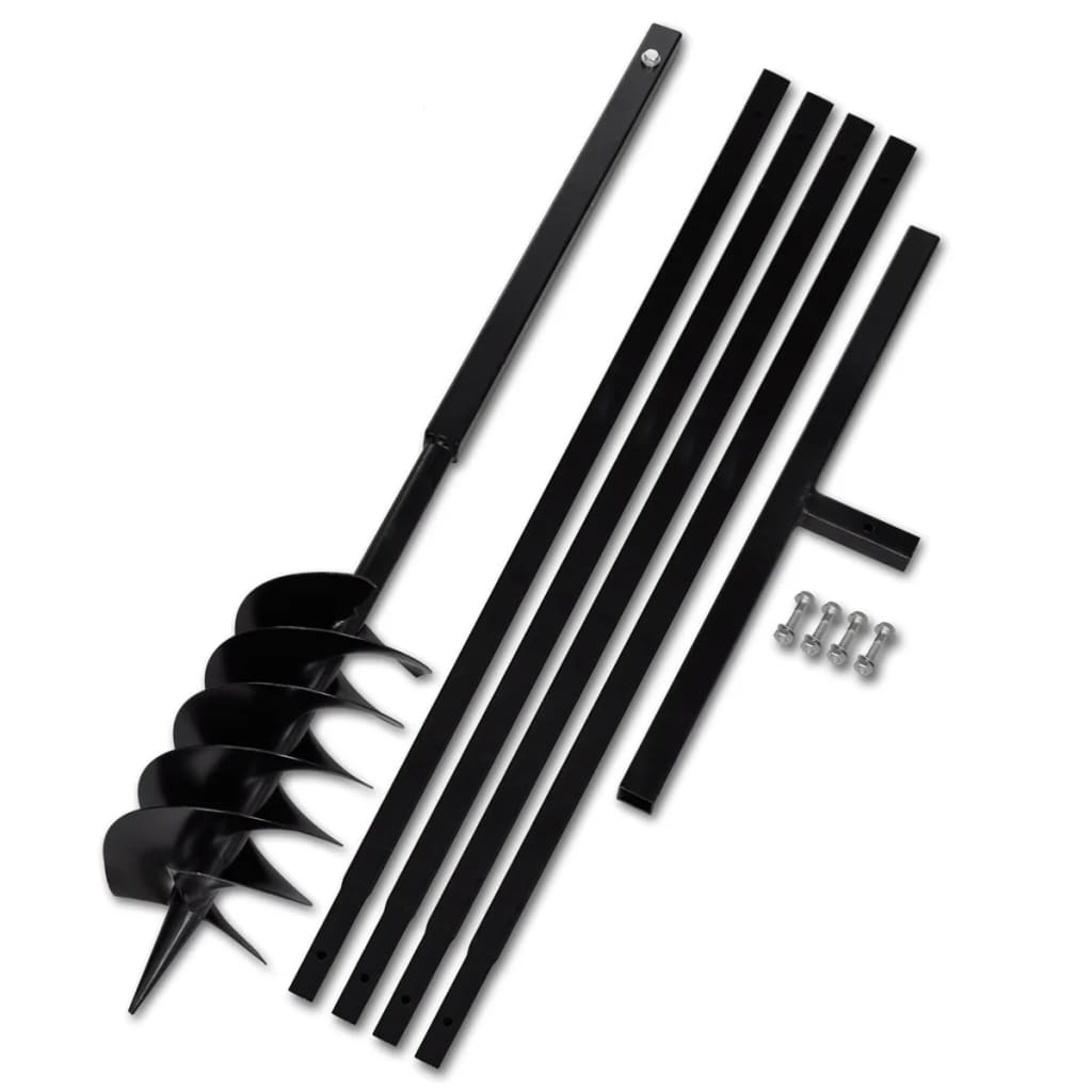 Ground Drill Handle 5.9" with Extension Tube 16'4" Steel