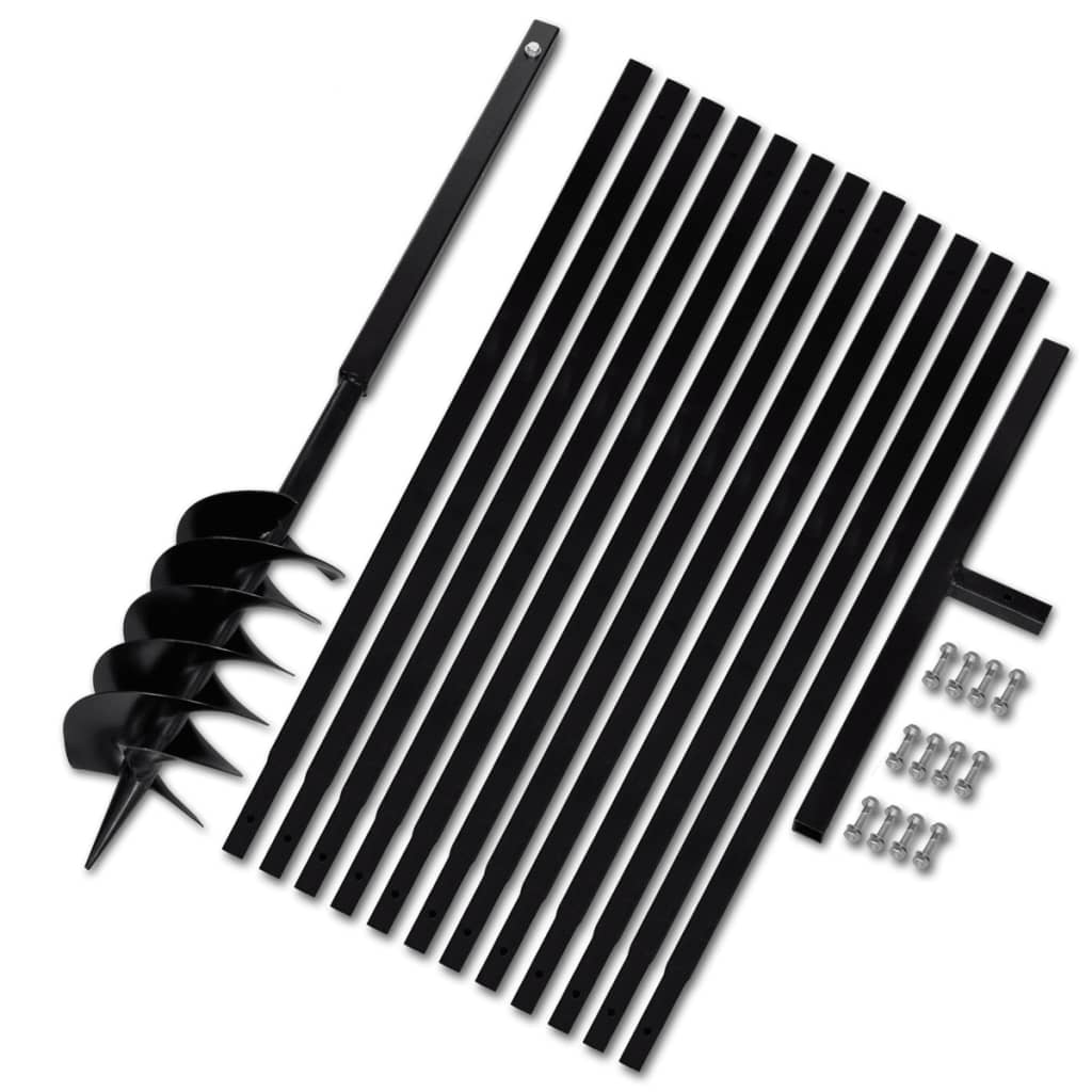 Ground Drill Handle 5.9" with Extension Tube 42'7" Steel