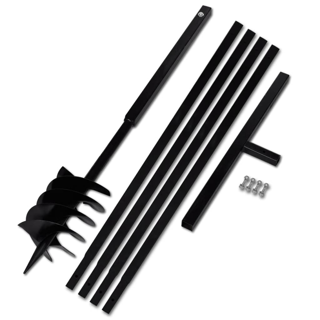 Ground Drill Handle 7.09" with Extension Tube 16'4" Steel