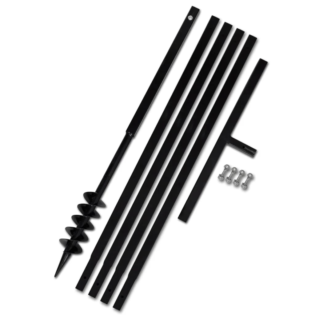 Ground Drill Handle 3.15" with Extension Tube 16'4" Steel