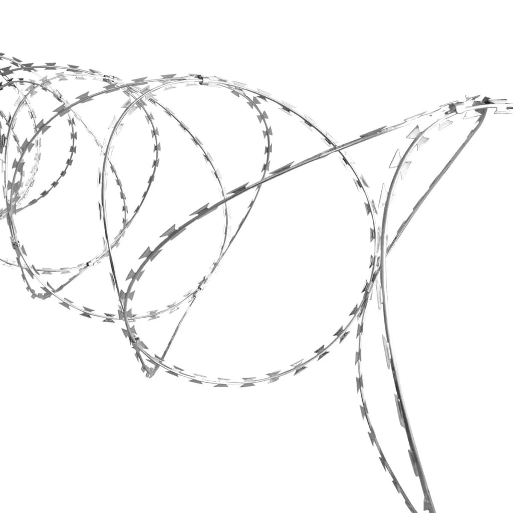 BTO-22 Clipped Concertina NATO Razor Wire Galvanized Steel 492.1'