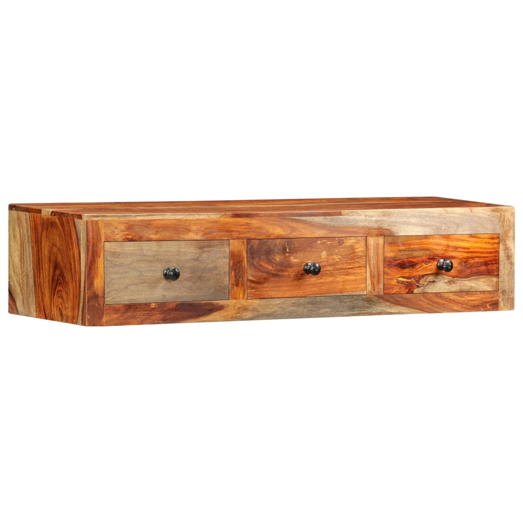 Wall Console Table 39.3"x9.8"x7.8" Solid Sheesham Wood
