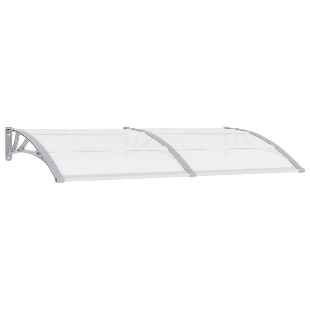 Door Canopy Gray and Transparent 78.7"x31.5"PC
