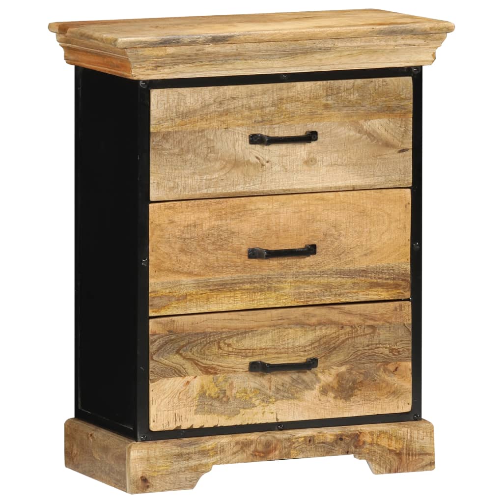 Chest of Drawers 23.6"x11.8"x29.5" Solid Mango Wood