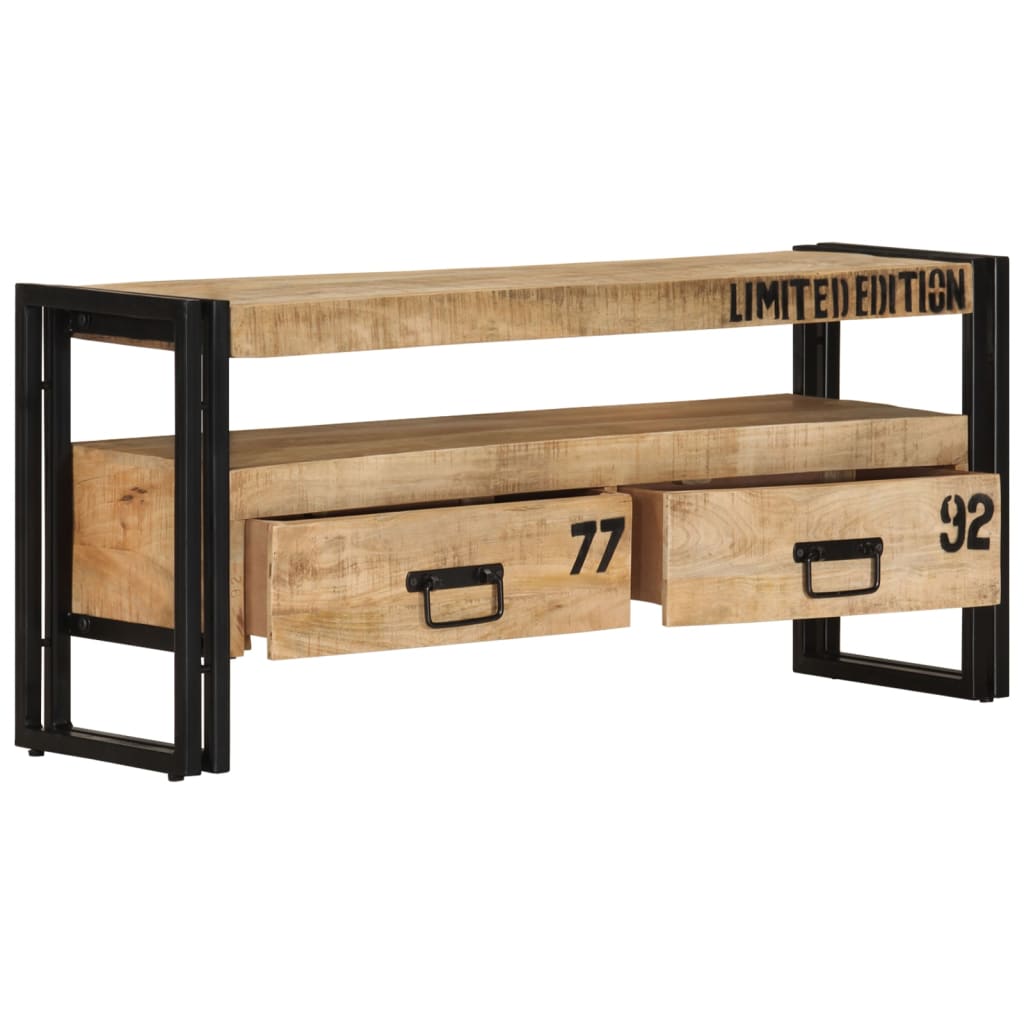 TV Cabinet 39.4"x11.8"x17.7" Solid Mango Wood
