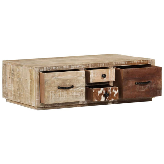 Coffee Table 35.4"x23.6"x11.8" Solid Mango Wood