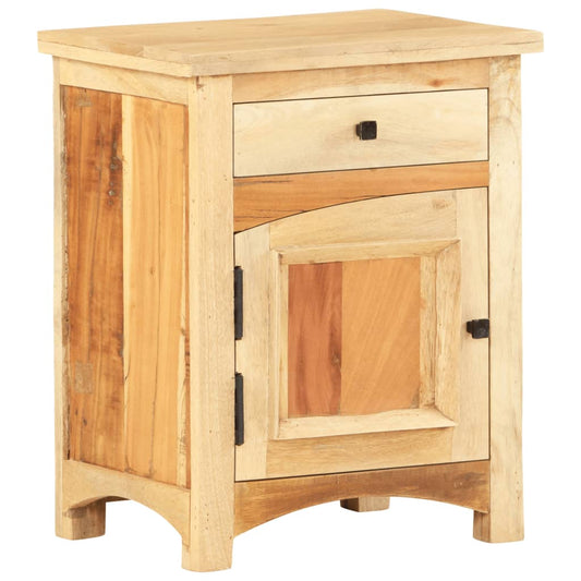 Bedside Cabinet 15.7"x11.8"x19.7" Solid Reclaimed Wood