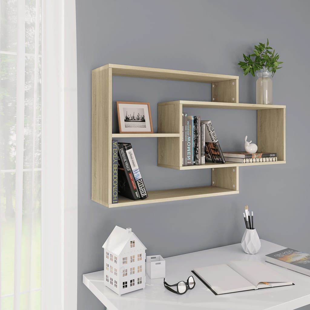 Wall Shelves Sonoma Oak 40.9"x7.9"x23" Engineered Wood