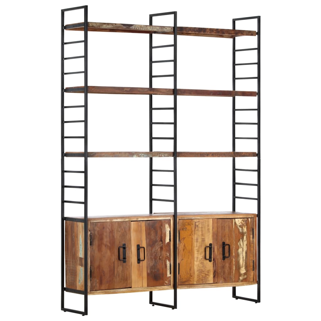 4-Tier Bookcase 48.8"x11.8"x70.9" Solid Reclaimed Wood