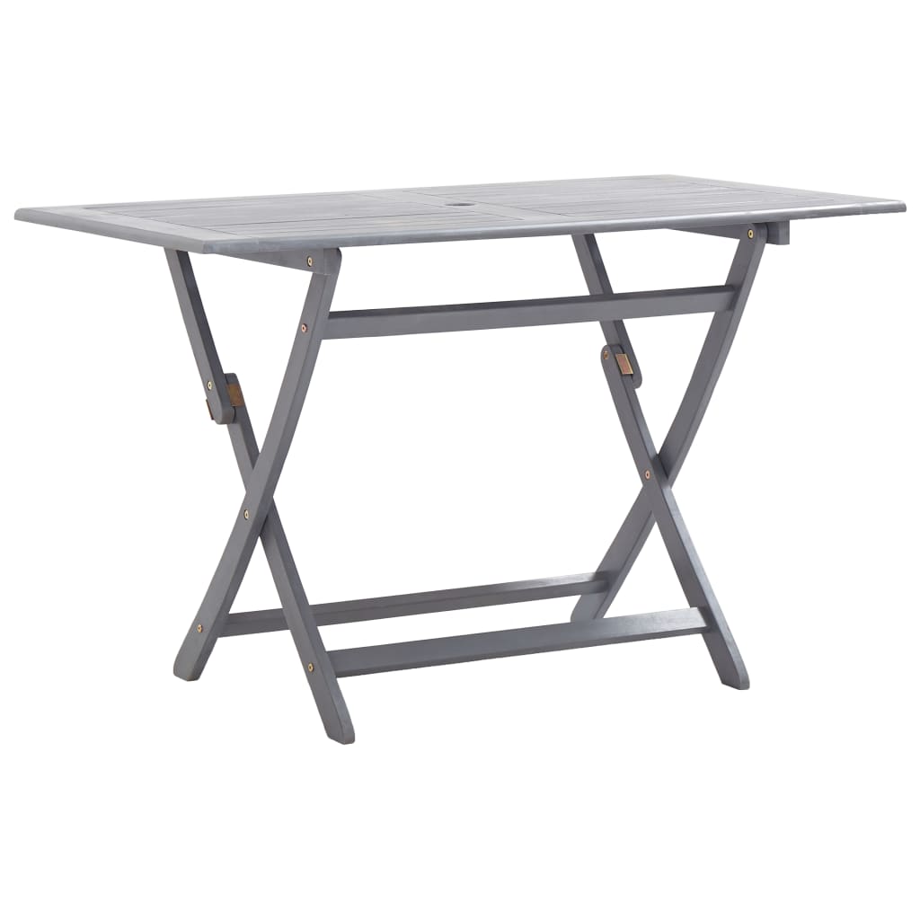 Folding Patio Table 47.2"x27.6"x29.5" Solid Acacia Wood