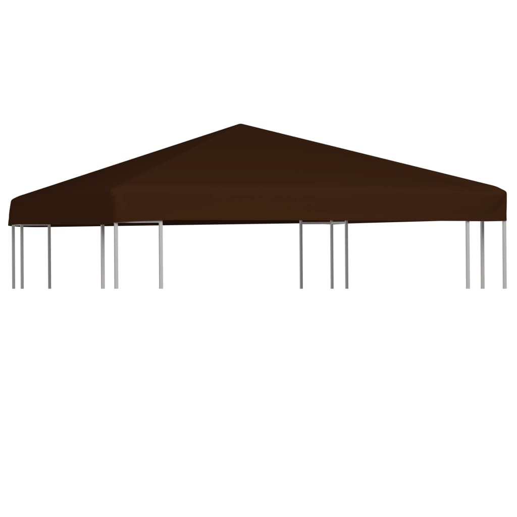 Gazebo Top Cover 9.1 oz/yd² 9.8'x9.8' Brown