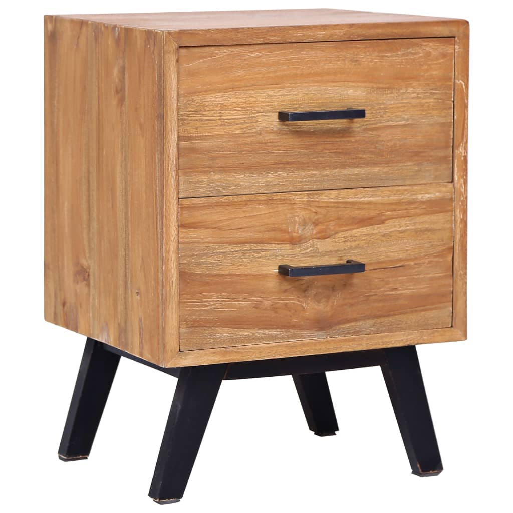 Bedside Cabinet 15.7"x13.8"x21.7" Solid Teak
