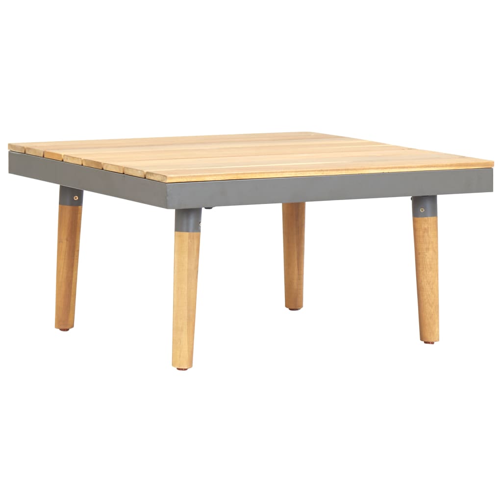 Garden Coffee Table 23.6"x23.6"x12.4" Solid Acacia Wood