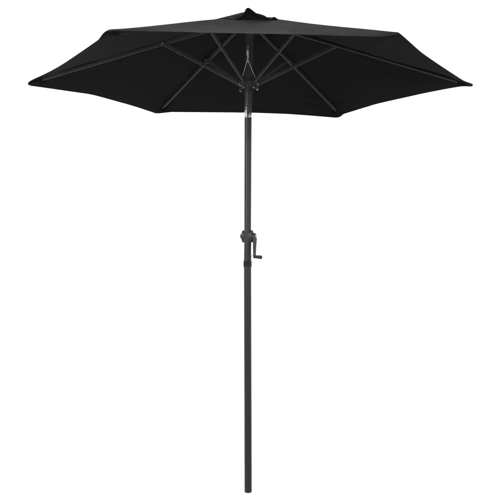 Parasol Black 78.7"x83.1" Aluminum