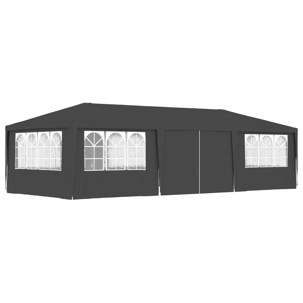 Professional Party Tent with Side Walls 13.1'x29.5' Anthracite 0.3 oz/ft²