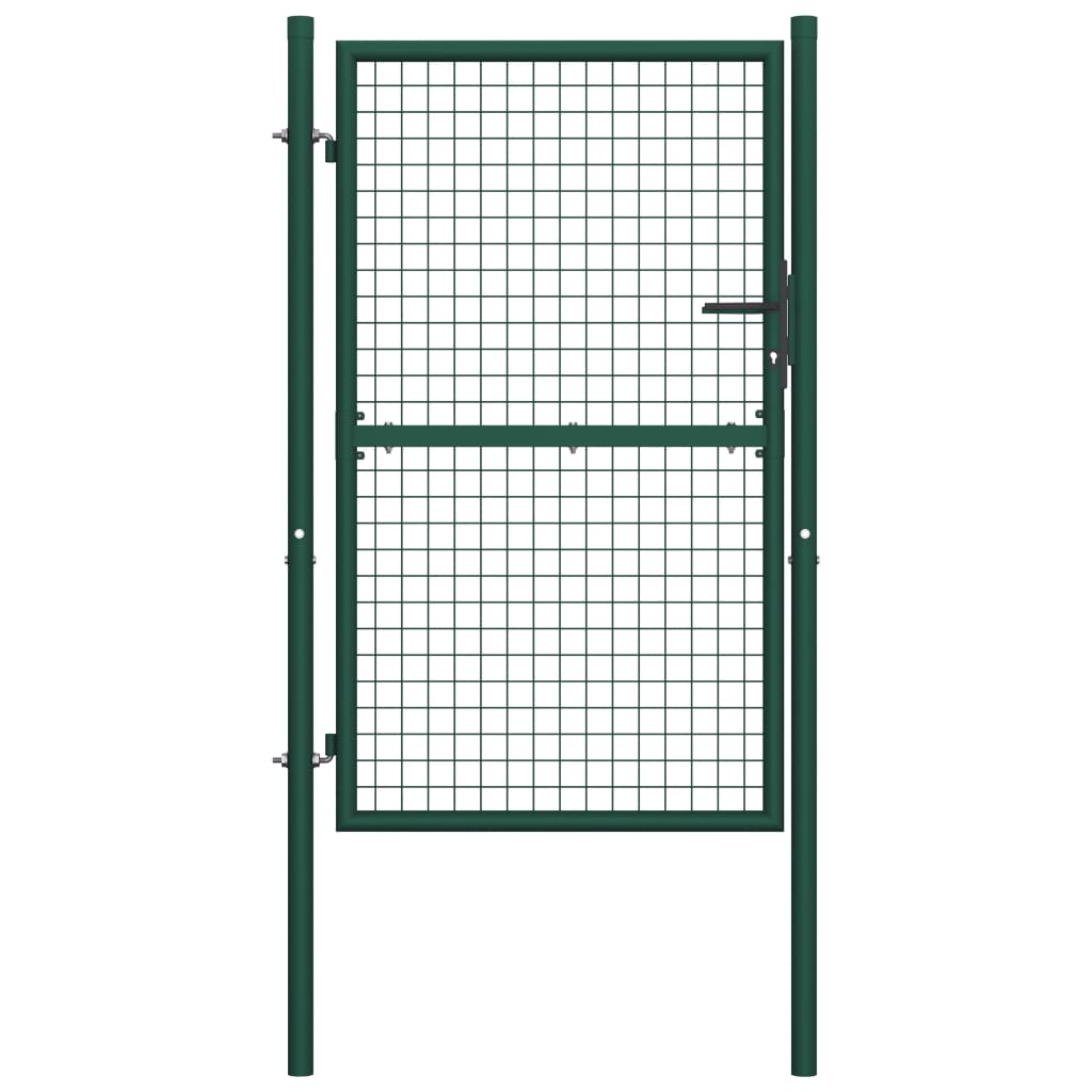 Fence Gate Steel 39.4"x59.1" Green