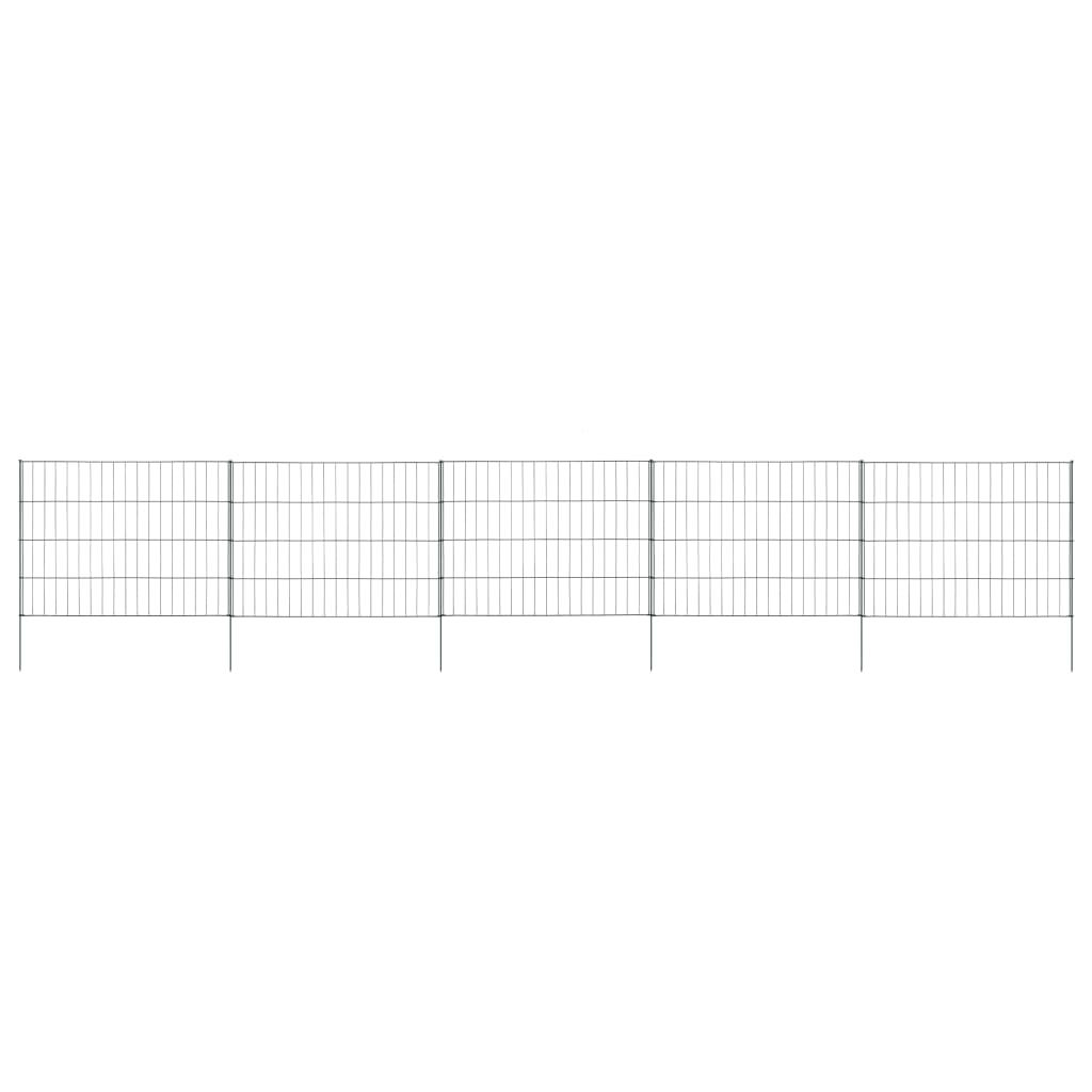 Garden Fence Set 45.3"x31.1" Green