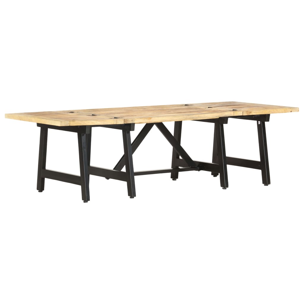 Extendable Coffee Table 63"x27.6"x17.7" Solid Mango Wood