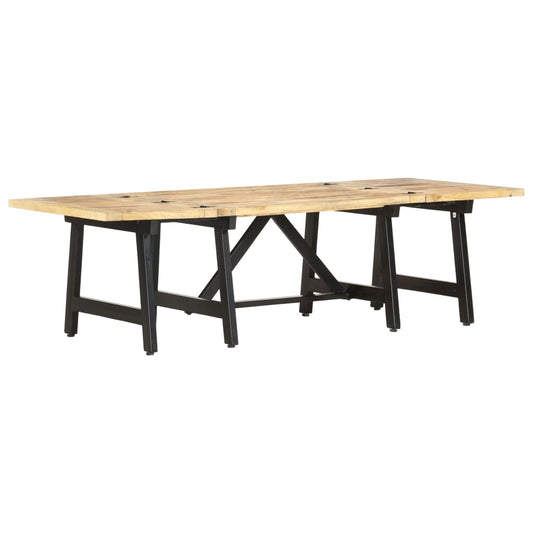Extendable Coffee Table 63"x27.6"x17.7" Solid Mango Wood