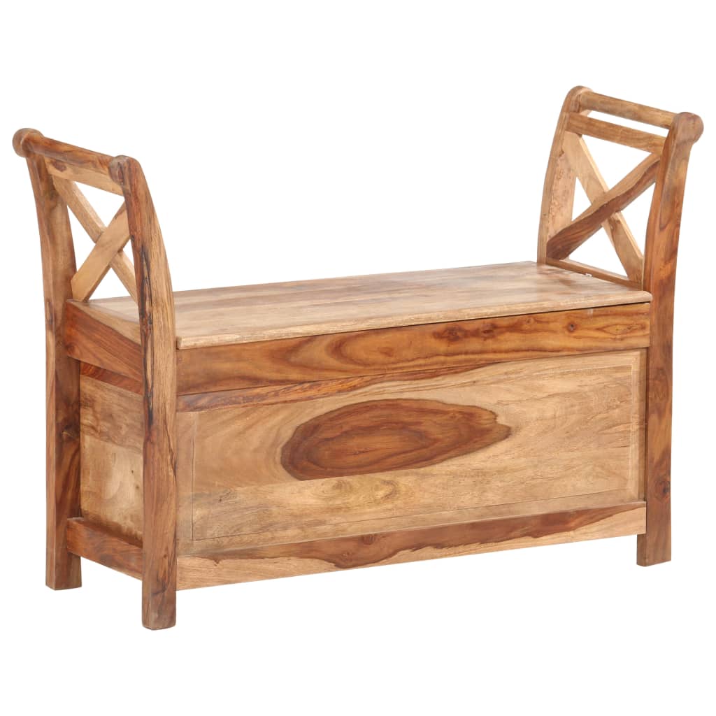 Bench 40.6"x13"x28.3" Solid Sheesham Wood
