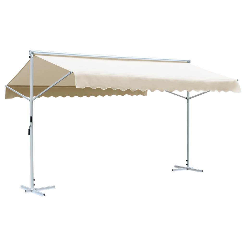 Free Standing Awning 196.9"x118.1" Cream