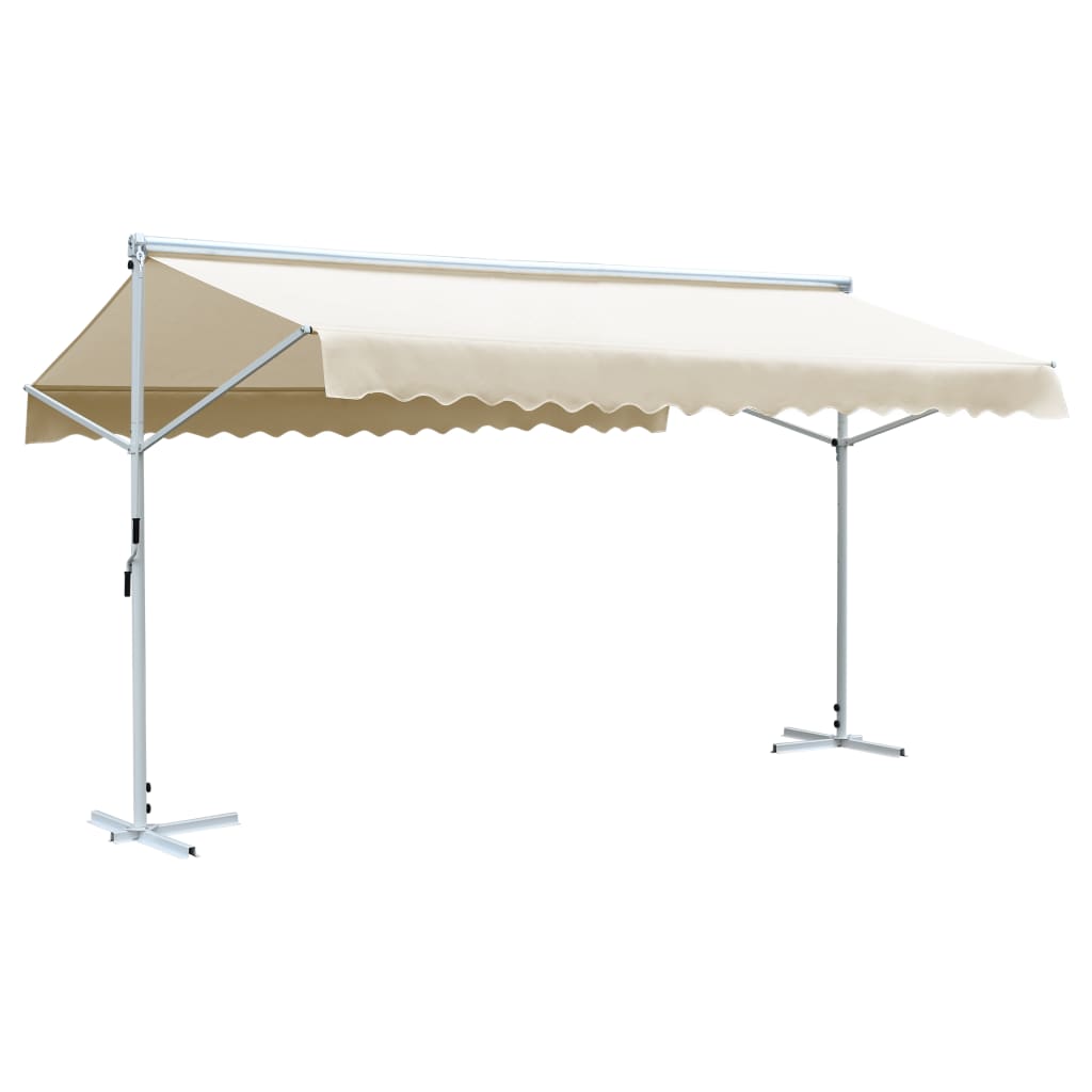 Free Standing Awning 236.2"x118.1" Cream