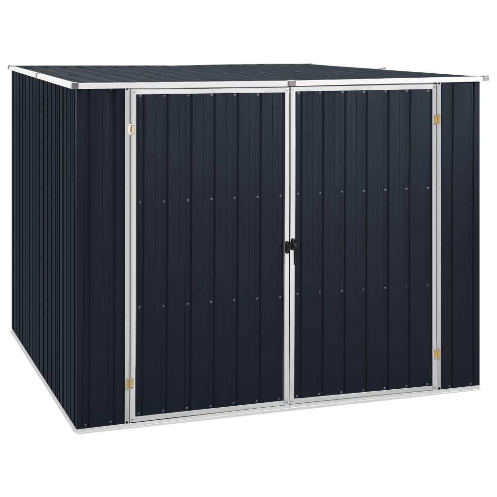 Garden Shed Anthracite 76.8"x78"x62.6" Galvanized Steel